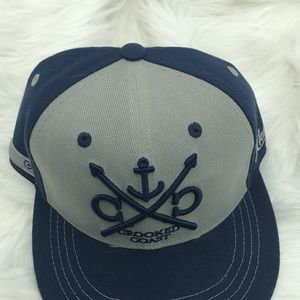 Aksels Crooked Coast Hat Men’s SnapBack Harpoon & Anchor